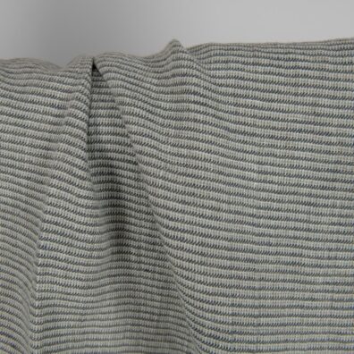 Grønngrått mønstret linstoff vasket, mykt, skånsomt