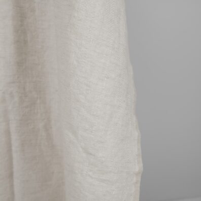 Lin-ull stoff brunaktig i fiskebeinsmønster vasket passer til å sy klær og hjemmetekstiler