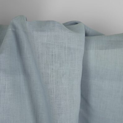 Linstoff lysegrønnblå til klær, hjemmetekstiler