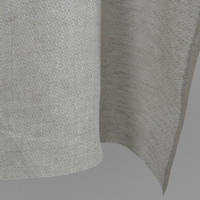 Linstoff hvitt-naturgrått med diamantmønster