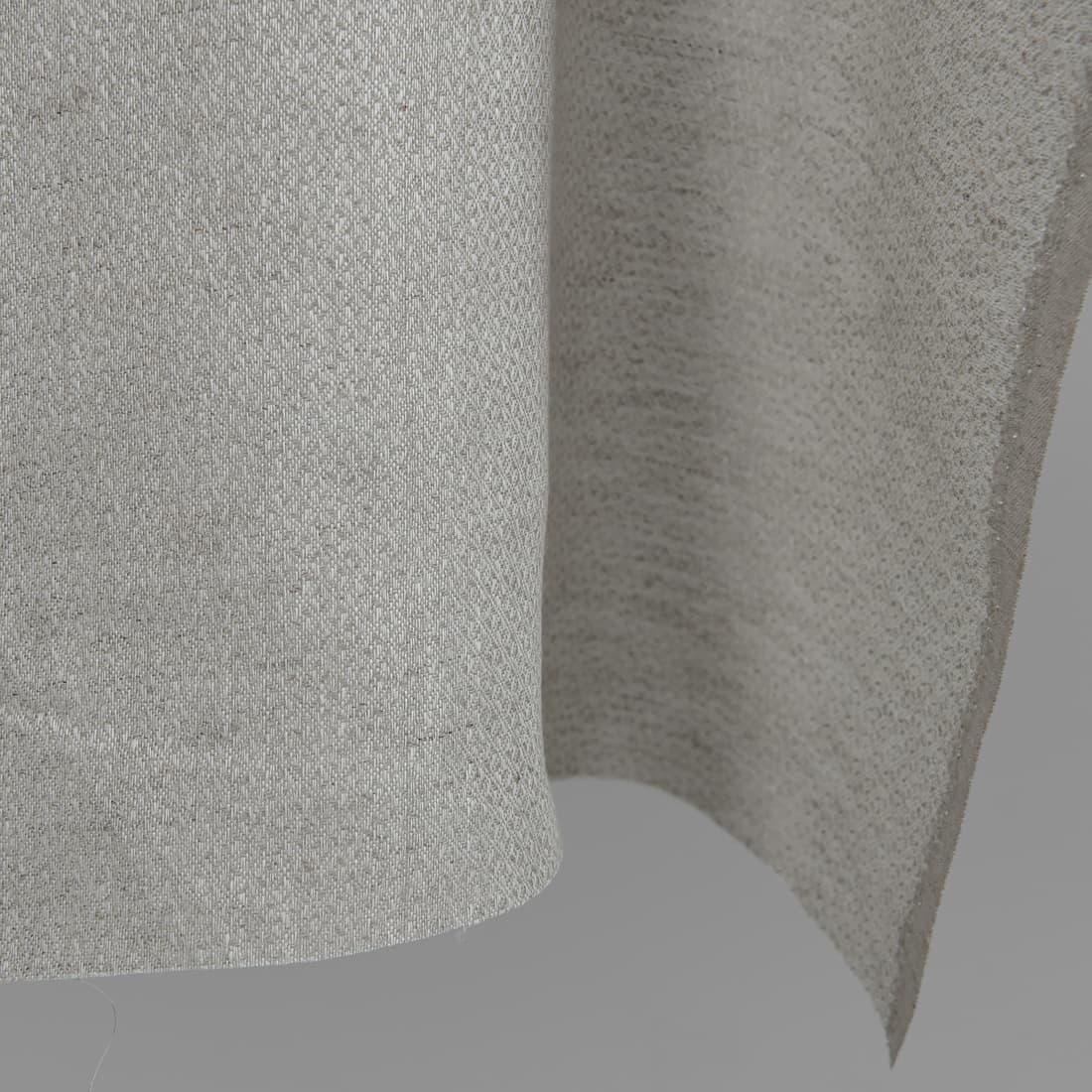 Linstoff hvitt-naturgrått med diamantmønster