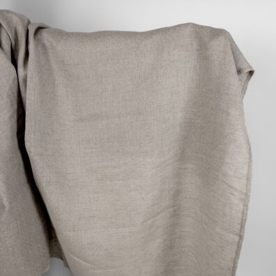 Linstoff naturgrått med ajourmønster