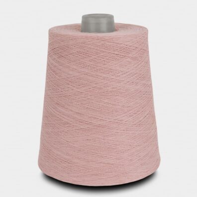 Bomullsgarn pastell rosa for strikking, hekling, veving Nm 40/2