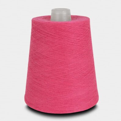 Bomullsgarn fuchsia for strikking, hekling, veving Nm 40/2