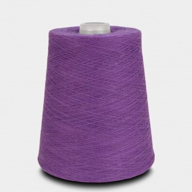 Bomullsgarn blålilla for strikking, hekling, veving