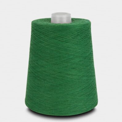 Bomullsgarn smaragdgrønn for strikking, hekling, veving Nm 40/2