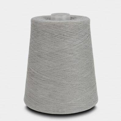 Bomullsgarn røykgrå for strikking, hekling, veving