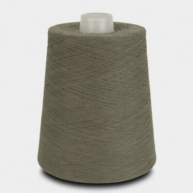 Bomullsgarn brungrå for strikking, hekling, veving