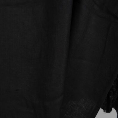 Linstoff svart farge vasket 145cm bredt