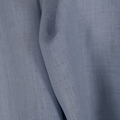 Gråblått linstoff til klær, hjemmetekstiler