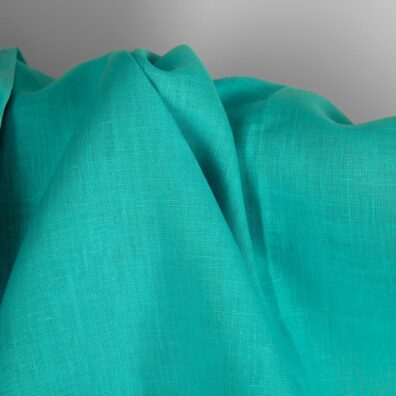 Turkis linstoff 150cm bredt