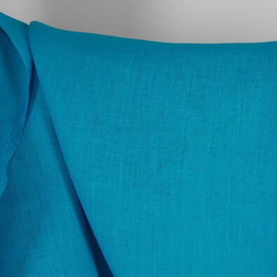 Linstoff klar blå er tett, middels tungt og middels tykt