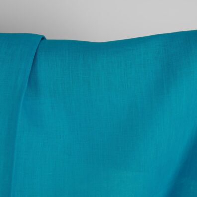 Linstoff klar blå til klær, hjemmetekstiler