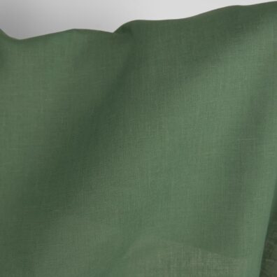 Grågrønt linstoff til klær, hjemmetekstiler
