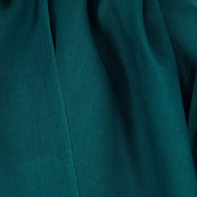 Linstoff i mørk turkis 150cm bredt