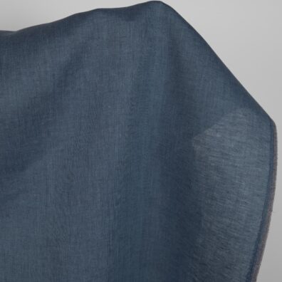 Blåmelert linstoff 150cm bredt