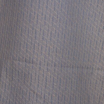 Lin-bomullsstoff mønstret, vevd mørk blågrått og brunaktig garn