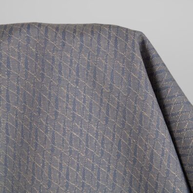 Lin-bomullsstoff grå-brunt mønstret for sying klær, hjemmetekstiler