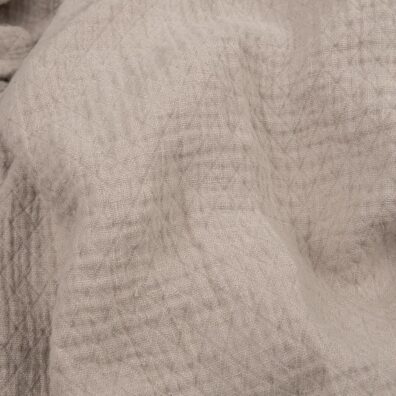 Linstoff lysegrått med diamanter vasket