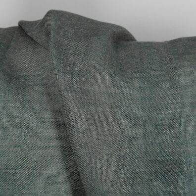 Linstoff gråblått tosidig dobbeltlag 180cm bredt