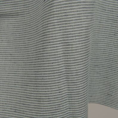 Mønstret linstoff, vevd mintgrønn, blågrønn, mørkeblå og grønngrå garn