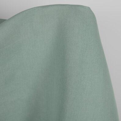 Lin-bomullsstoff akvamarin for sying klær, hjemmetekstiler