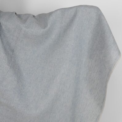 Linstoff gråblått melert