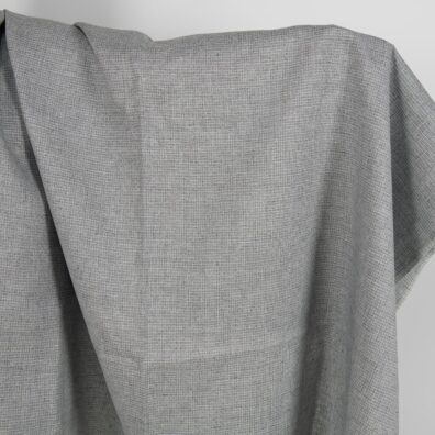 Mørkegrått mønstret linstoff