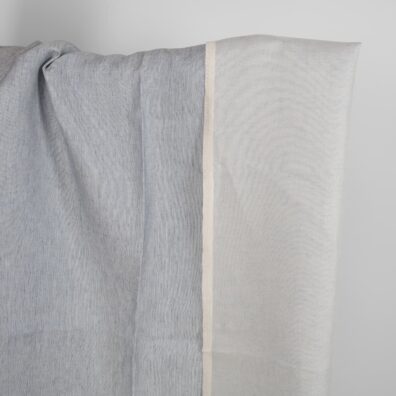 Linstoff blågrått tosidig