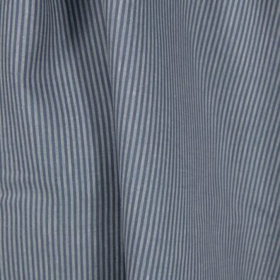Linstoff blå stripete 150cm bredt