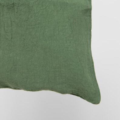 Lin veske grønn vasket, mykt, skånsomt