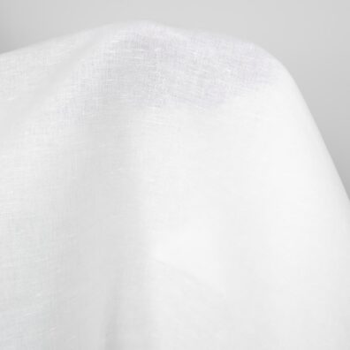 Halvlin stoff snøhvit 280cm bredt