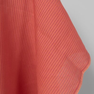 Stripete rosa linstoff 150cm bredt