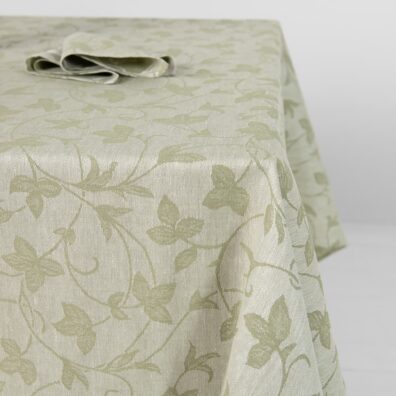 ARGANIA lin-bomull grønn duk