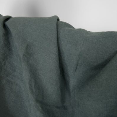 Linstoff grågrønt vasket, mykt, skånsomt