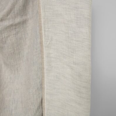 Halvlin satengstoff brunaktig grå vasket for sying klær, hjemmetekstiler