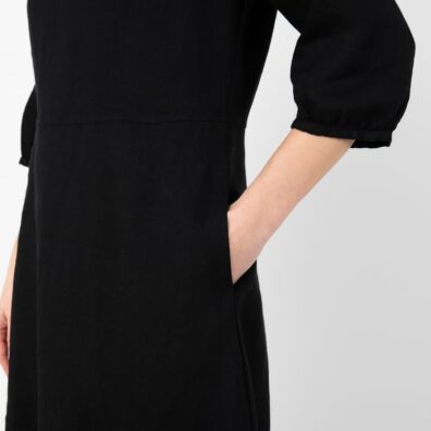 OSAKA svart linkjole med lommer