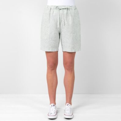 DOLFI grønnaktig lin shorts