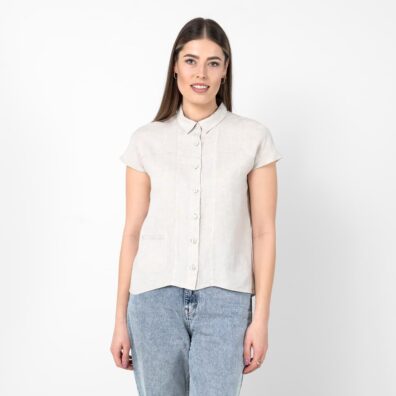 KRISTI beige linbluse