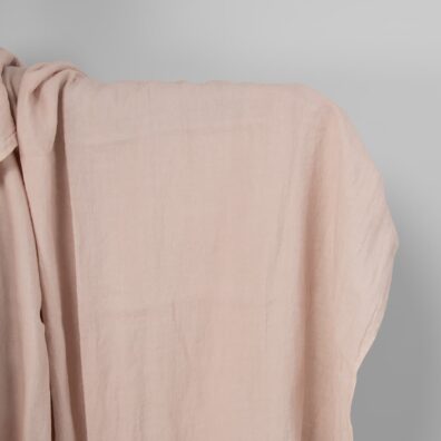 Linstoff lys rosa vasket