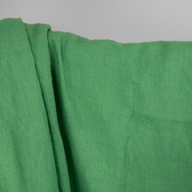 Linstoff spinatgrønn vasket, mykt, skånsomt