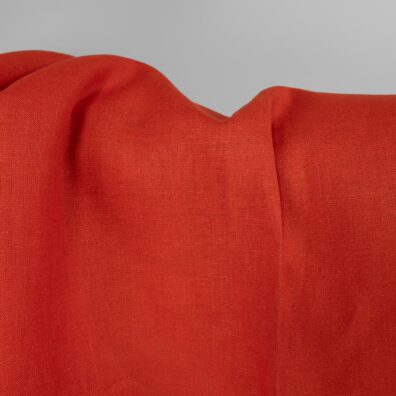 Linstoff ildrødt 150cm bredt