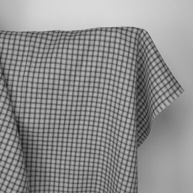 Linstoff i fine grå ruter