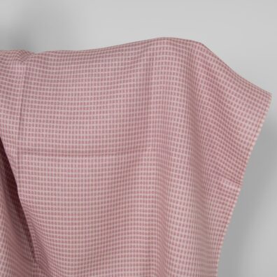 Linstoff med gråaktig lilla mønster