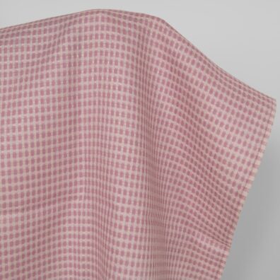 Linstoff med strukturvev, vevd garn i askegrått og syrin (lilla)