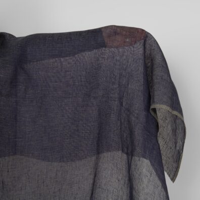 Linstoff koboltblått gjennomsiktig