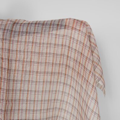 Linstoff flerfarget rutete gjennomsiktig