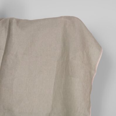 Linstoff lilla-grønn melert