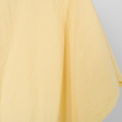 Halvlin stoff, vevd gulaktig og lysegrønn-gult garn, melange, vasket