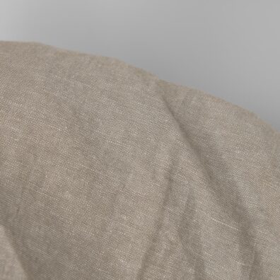 Lin-bomullsstoff beige meliert vasket for sying klær, hjemmetekstiler